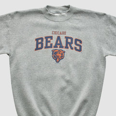 Chicago Bears Gildan 1999 Pullover Sweatshirt - Heather Gray - Yth L Real Vintage cheap