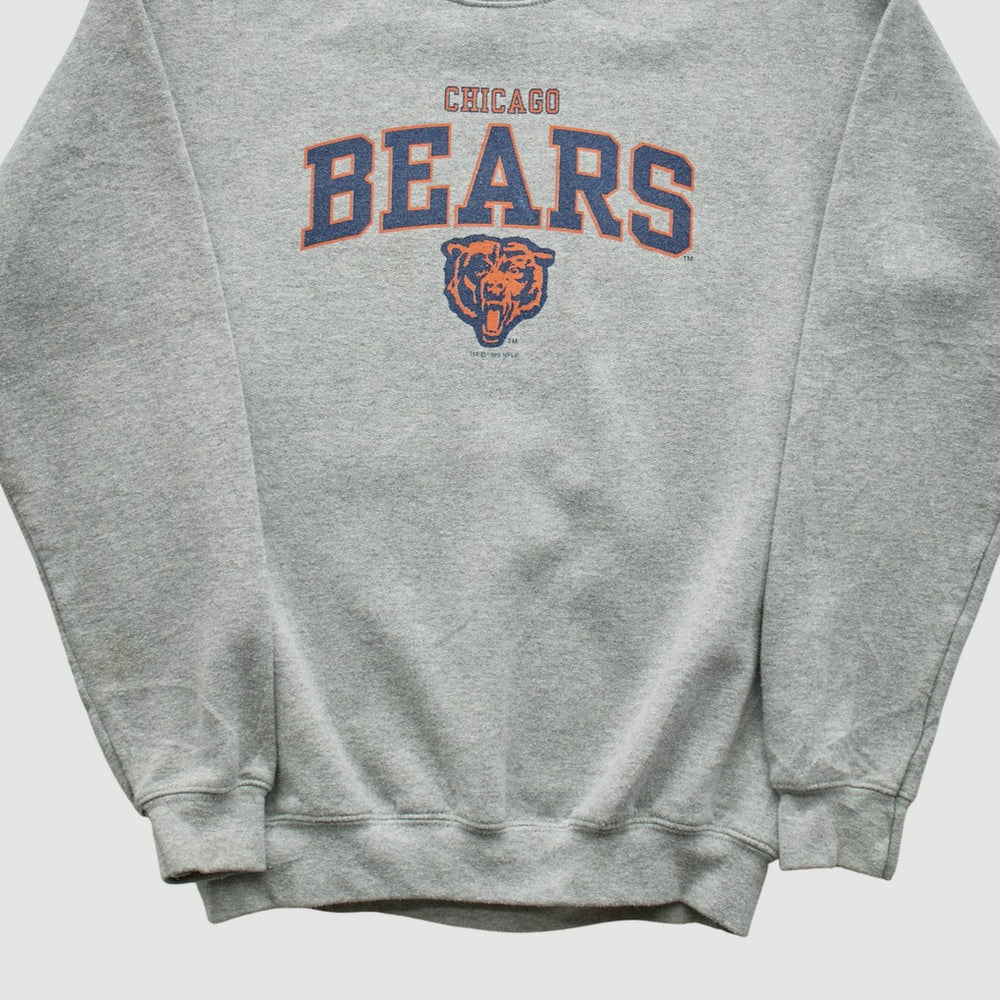 Chicago Bears Gildan 1999 Pullover Sweatshirt - Heather Gray - Yth L Real Vintage cheap