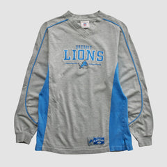 Detroit Lions NFL 2000s Long Sleeve T-shirt - Heather Gray Vintage discount