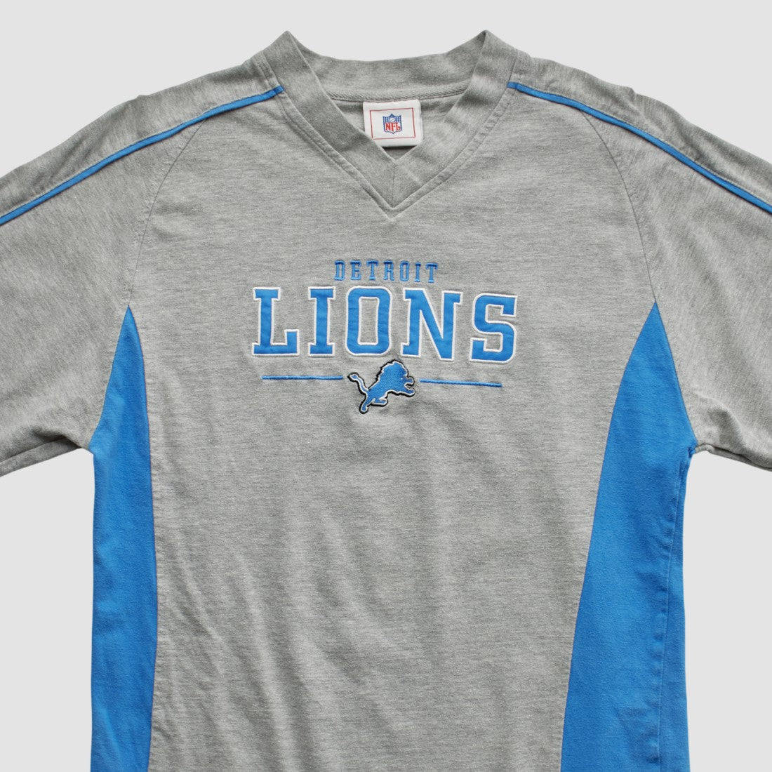 Detroit Lions NFL 2000s Long Sleeve T-shirt - Heather Gray Vintage discount