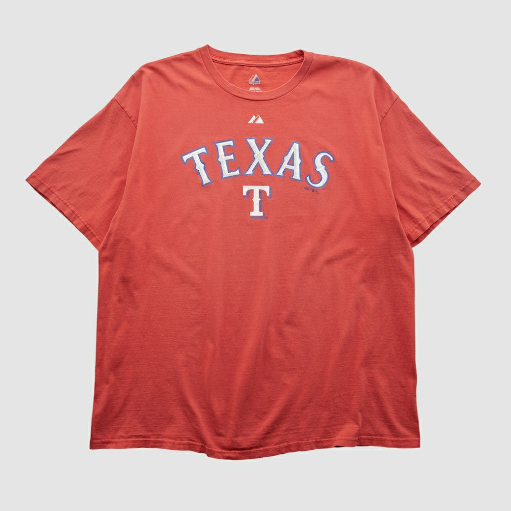Texas Rangers Majestic 2000s T-shirt Red Vintage