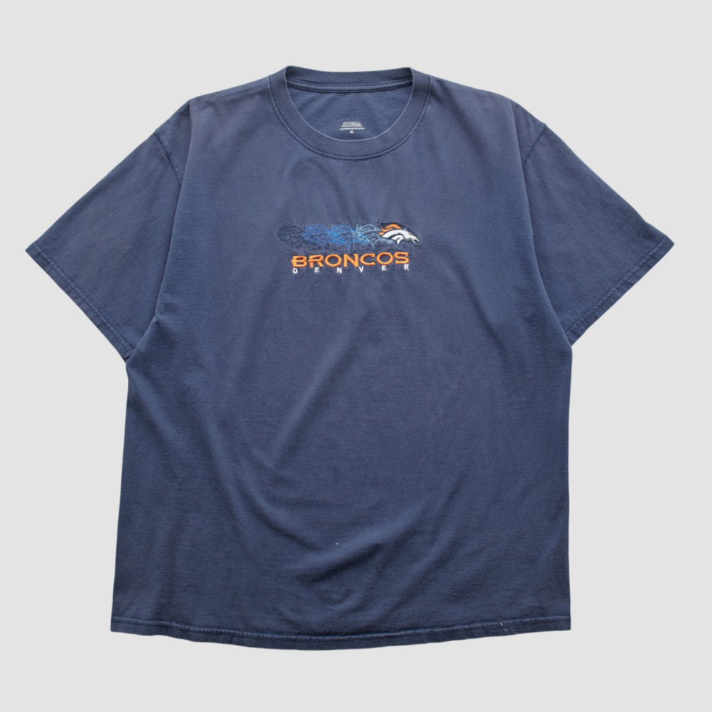 Denver Broncos 2000s T-shirt - Navy Vintage for sale