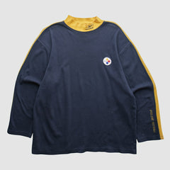 Pittsburgh Steelers Reebok 2000s Long Sleeve T-shirt - Black Vintage cheap
