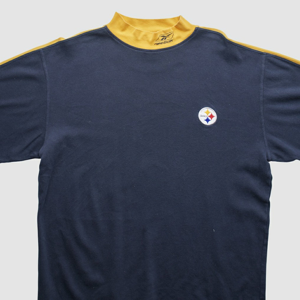 Pittsburgh Steelers Reebok 2000s Long Sleeve T-shirt - Black Vintage cheap