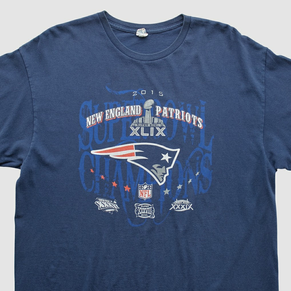 New England Patriots Delta 2015 T-shirt - Navy Vintage for sale