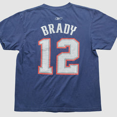 New England Patriots Reebok 2000s T-shirt - Blue Vintage discount