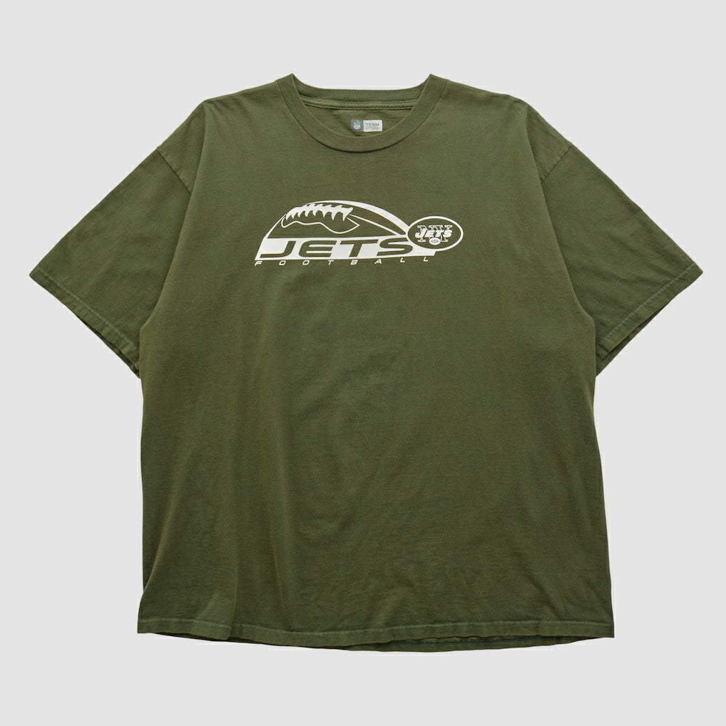 New York Jets NFL 2000s T-shirt - Olive Vintage online