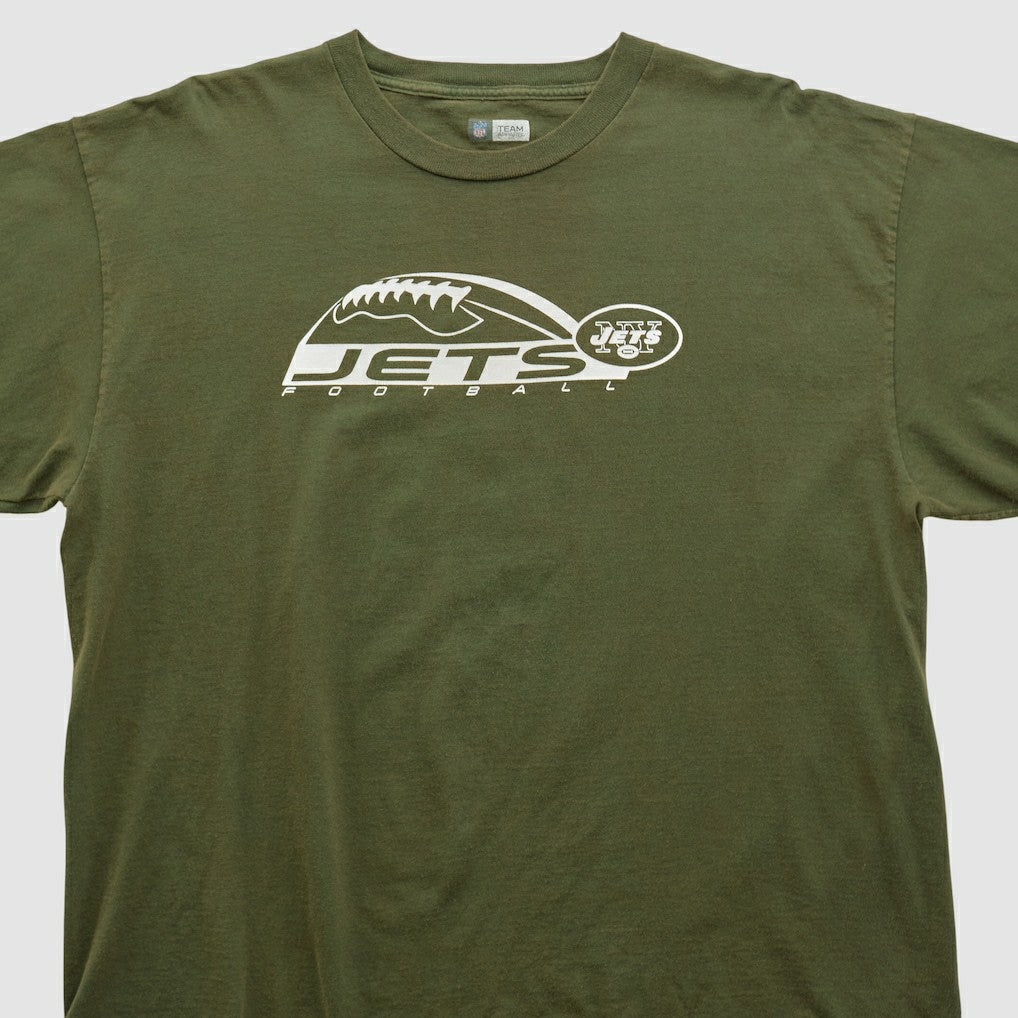 New York Jets NFL 2000s T-shirt - Olive Vintage online