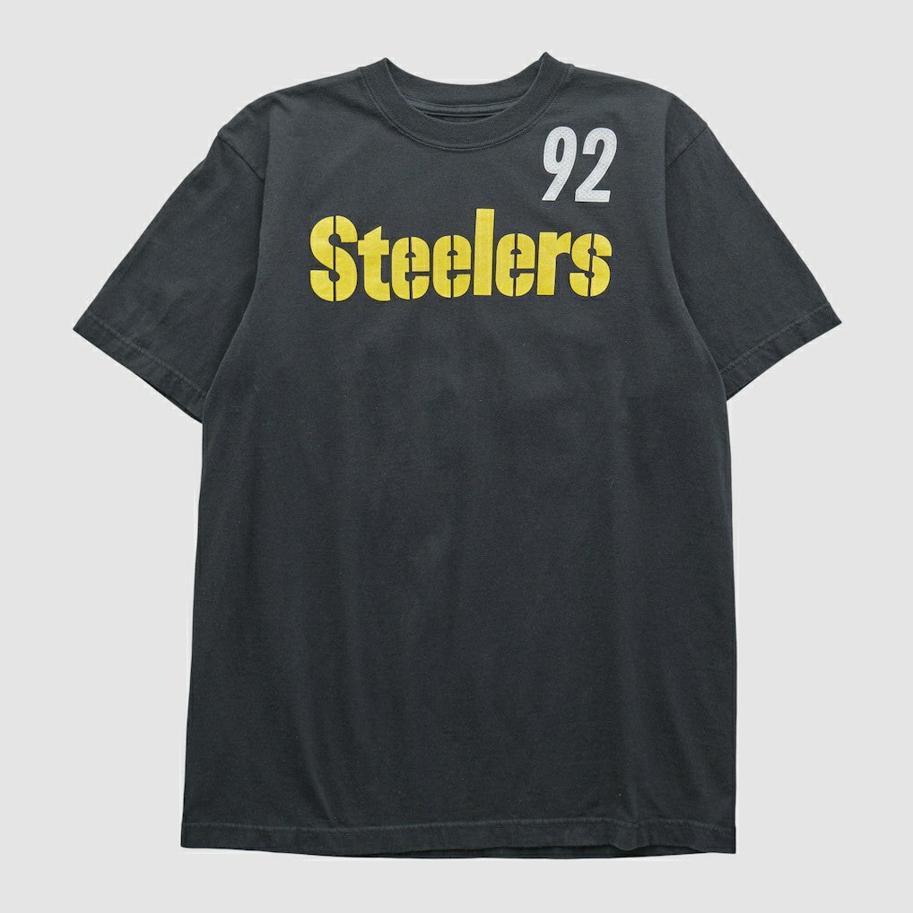 Pittsburgh Steelers Reebok 2000s T-shirt - Black Vintage sale