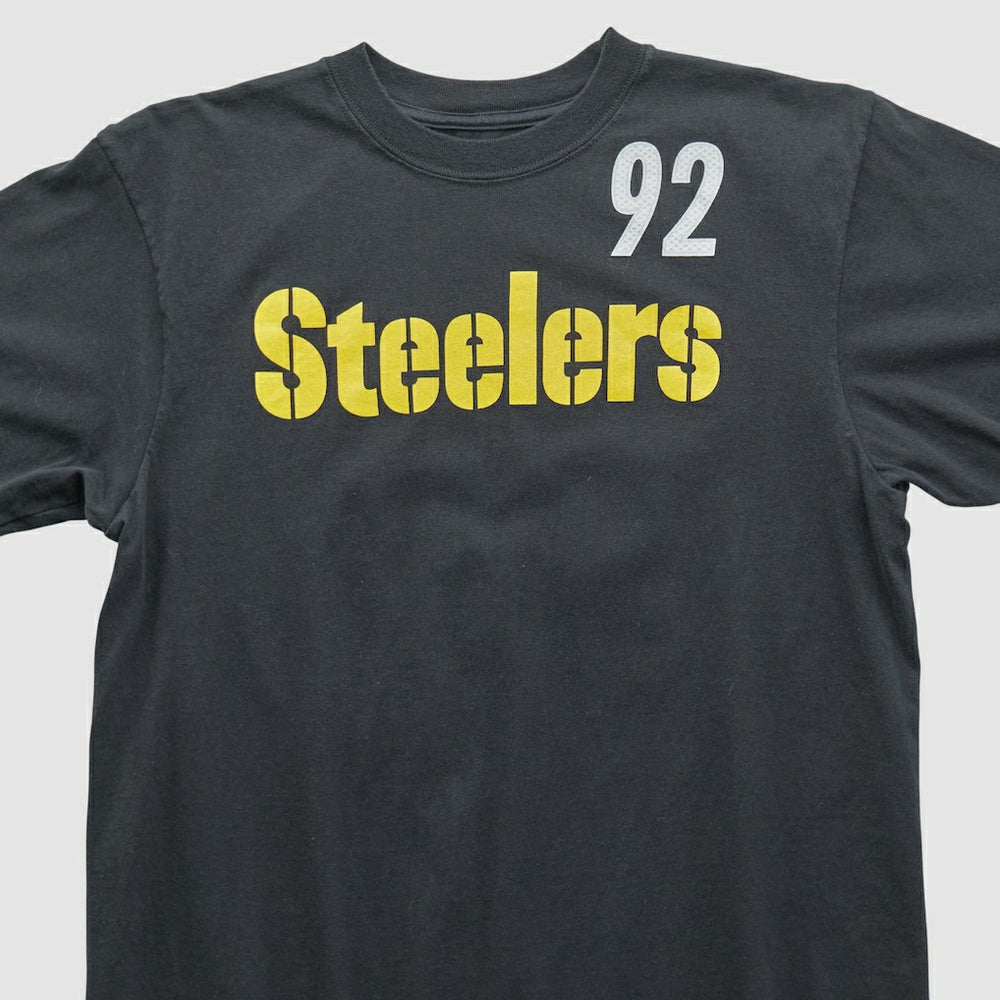 Pittsburgh Steelers Reebok 2000s T-shirt - Black Vintage sale