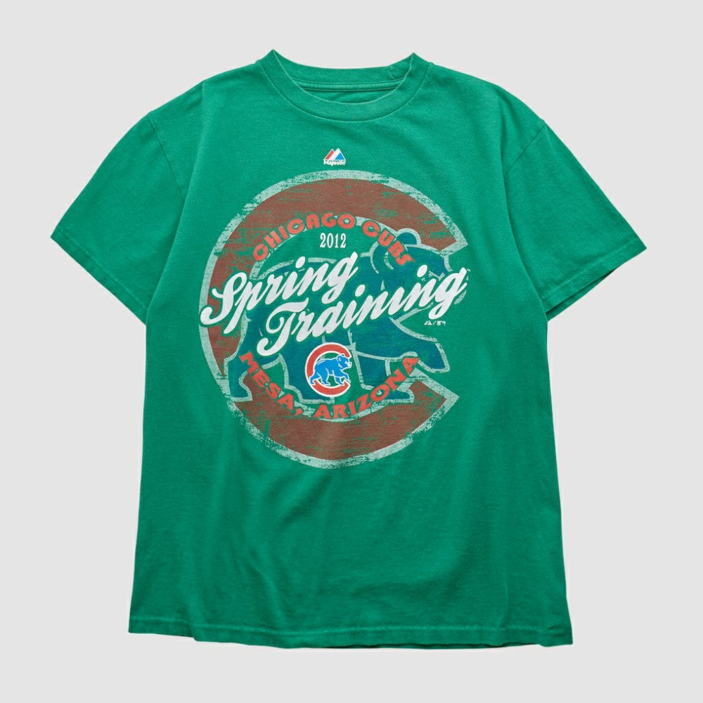 Chicago Cubs Majestic 2012 T-shirt Green Vintage