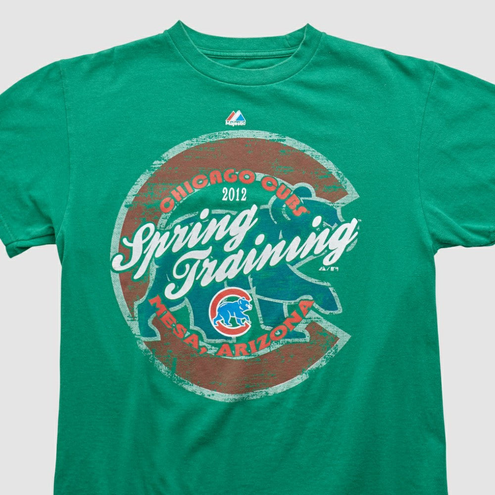 Chicago Cubs Majestic 2012 T-shirt Green Vintage