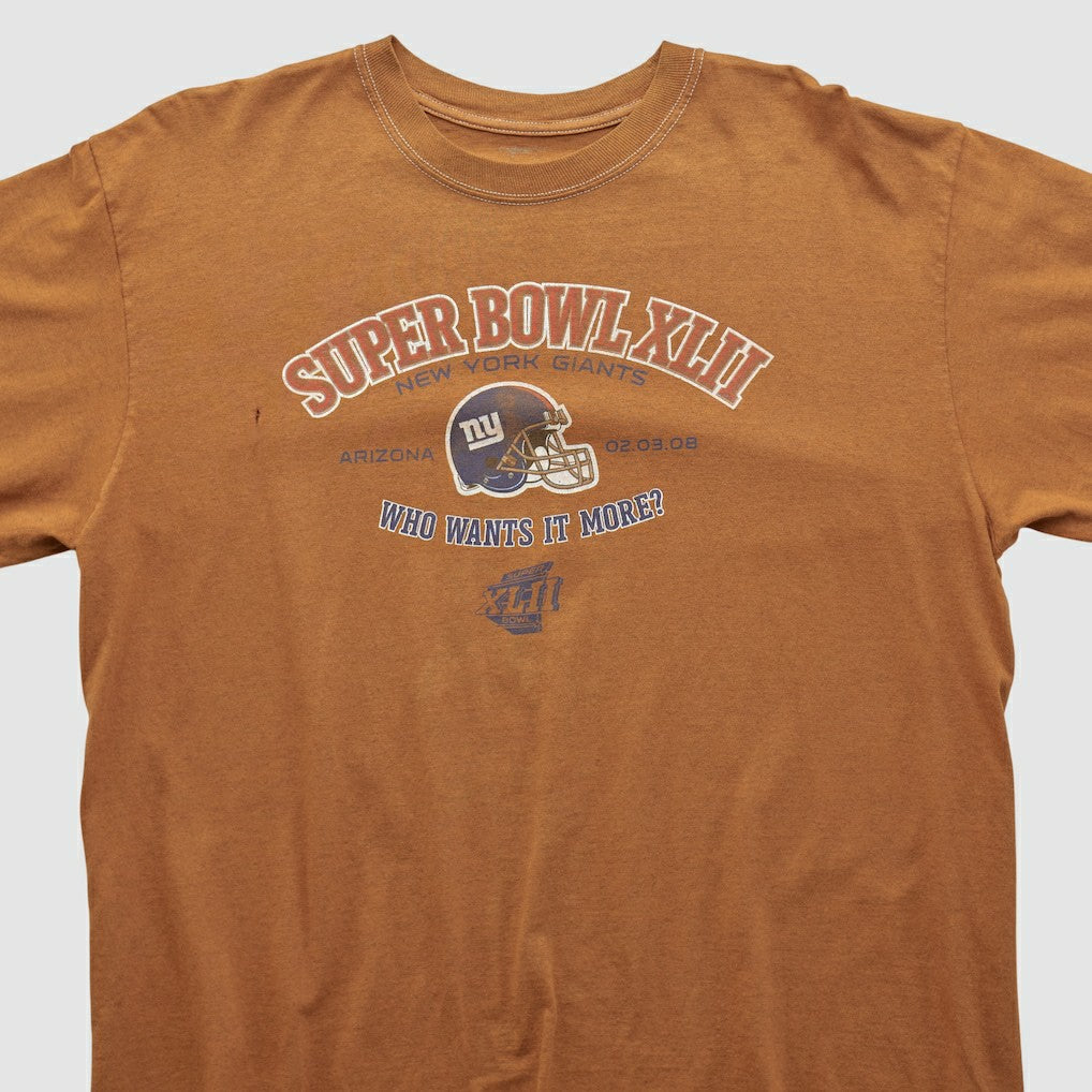 Super Bowl XLII 2008 Long Sleeve T-shirt - Clay Vintage for sale
