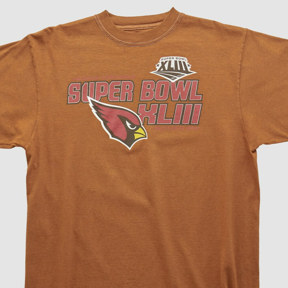 Super Bowl XLIII Reebok 2009 T-shirt - Clay Vintage on sale