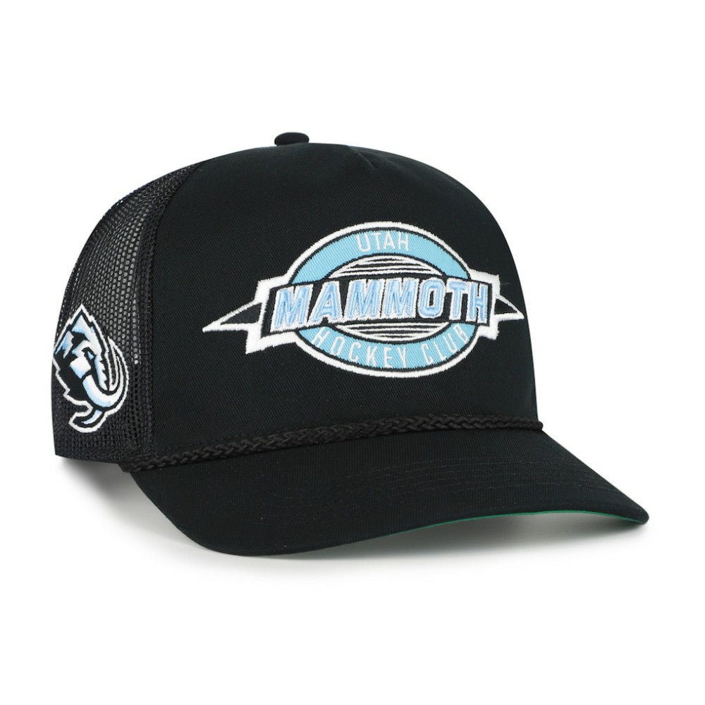 Utah Mammoth '47 Frame Out Mesh Rope Hitch Adjustable Hat - Black Hats