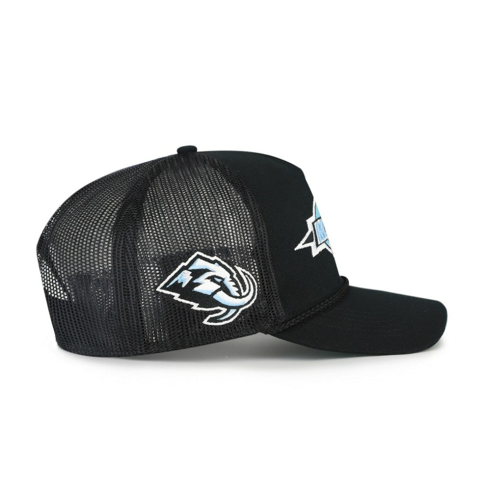 Utah Mammoth '47 Frame Out Mesh Rope Hitch Adjustable Hat - Black Hats