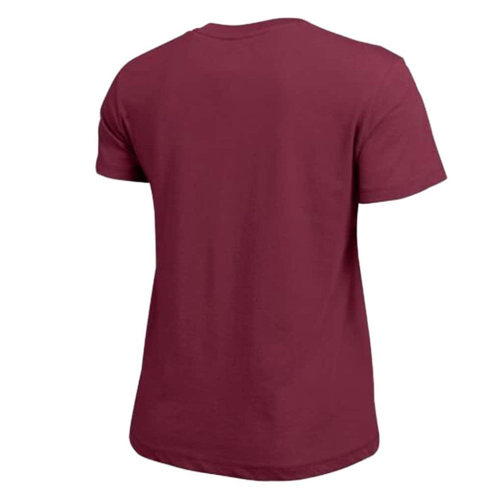 Colorado Avalanche Champion Women's Arch Mascot Logo T-Shirt - Burgundy T-shirts