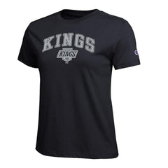 Los Angeles Kings Champion Women's Arch Mascot Logo T-Shirt - Black T-shirts