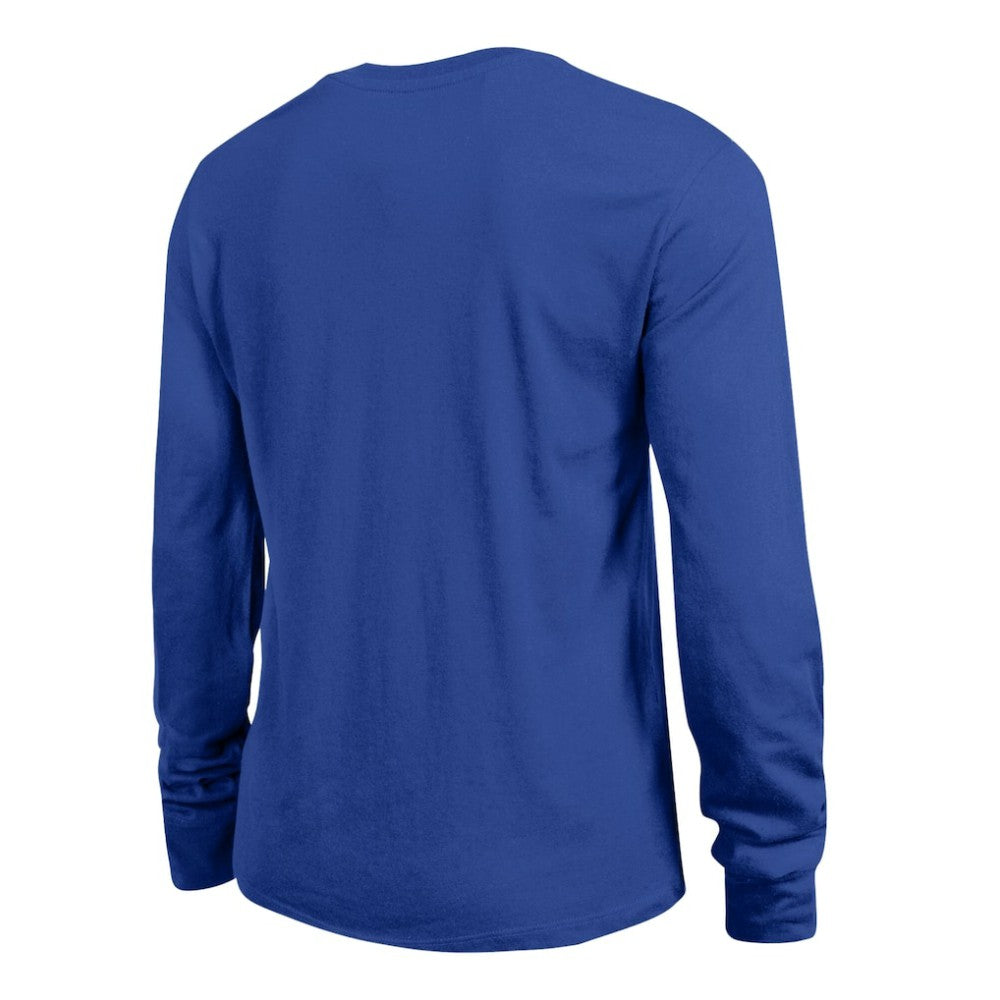 New York Islanders Champion Women's Wordmark Lockup Long Sleeve T-Shirt - Royal T-shirts