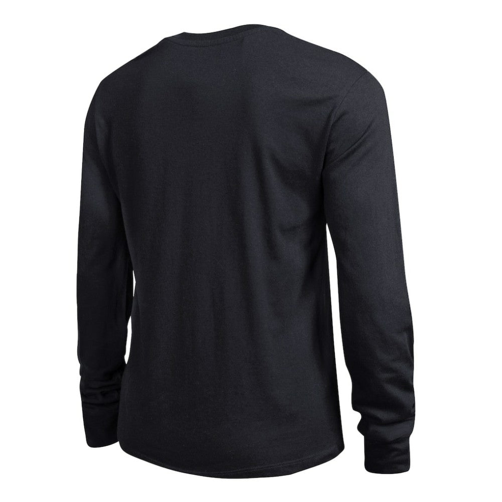 San Jose Sharks Champion Women's Wordmark Lockup Long Sleeve T-Shirt - Black T-shirts