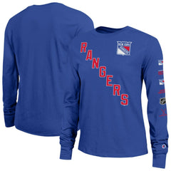 New York Rangers Champion Women's 2-Hit Long Sleeve T-Shirt - Royal T-shirts