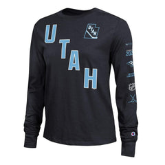 Utah Mammoth Champion Women's 2-Hit Long Sleeve T-Shirt - Black T-shirts