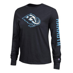 Utah Mammoth Champion Women's 2-Hit Long Sleeve T-Shirt - Black T-shirts
