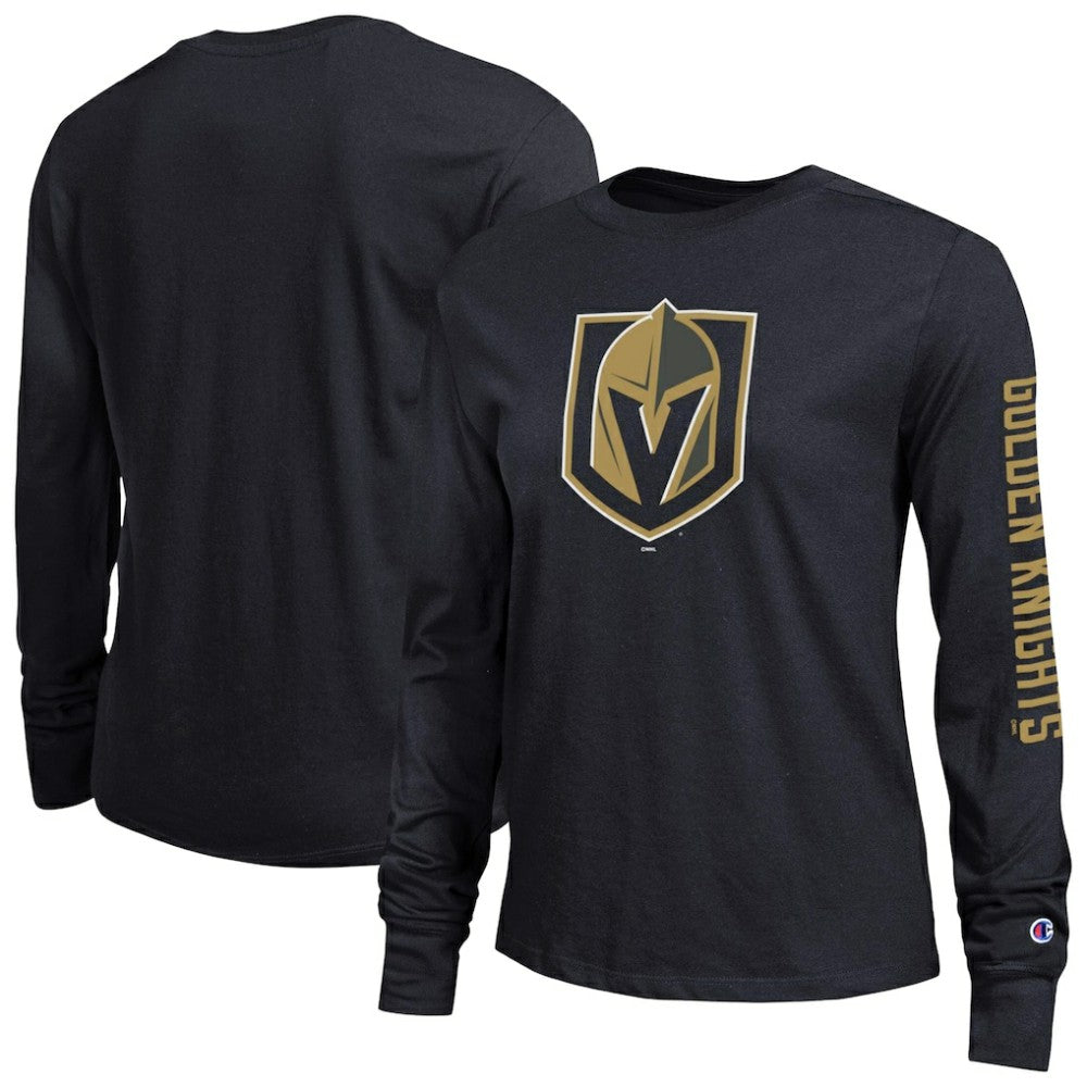Vegas Golden Knights Champion Women's 2-Hit Long Sleeve T-Shirt - Black T-shirts