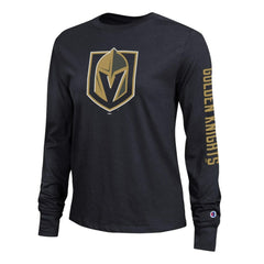 Vegas Golden Knights Champion Women's 2-Hit Long Sleeve T-Shirt - Black T-shirts