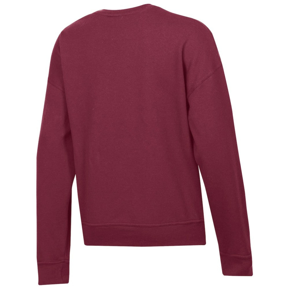Colorado Avalanche Champion Women's Wordmark Lockup Powerblend Sweatshirt - Burgundy Sweatshirts