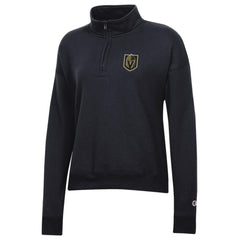 Vegas Golden Knights Champion Women's Powerblend Quarter-Zip Sweatshirt - Black Sweatshirts