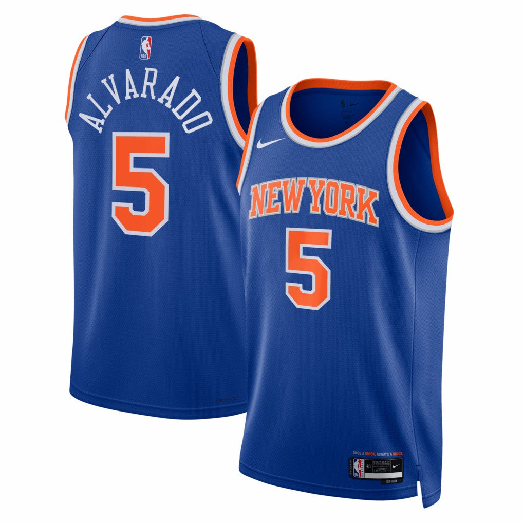 José Alvarado New York Knicks Unisex Swingman Jersey - Icon Edition - Blue for sale