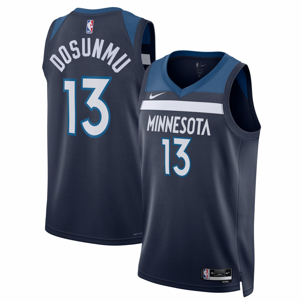 Ayo Dosunmu Minnesota Timberwolves Unisex Swingman Jersey - Icon Edition - Navy for sale