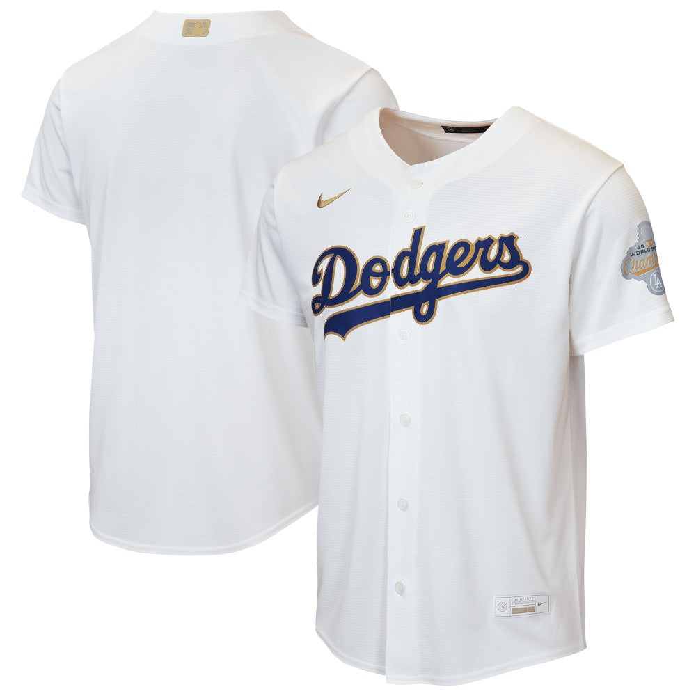 Los Angeles Dodgers Youth 2026 Gold Collection Home Replica Jersey White