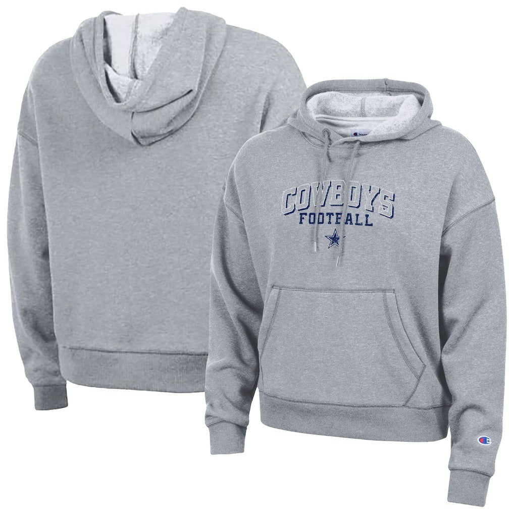 Dallas Cowboys Champion Women's Triumph Tri-Blend Hoodie - Heather Gray sale