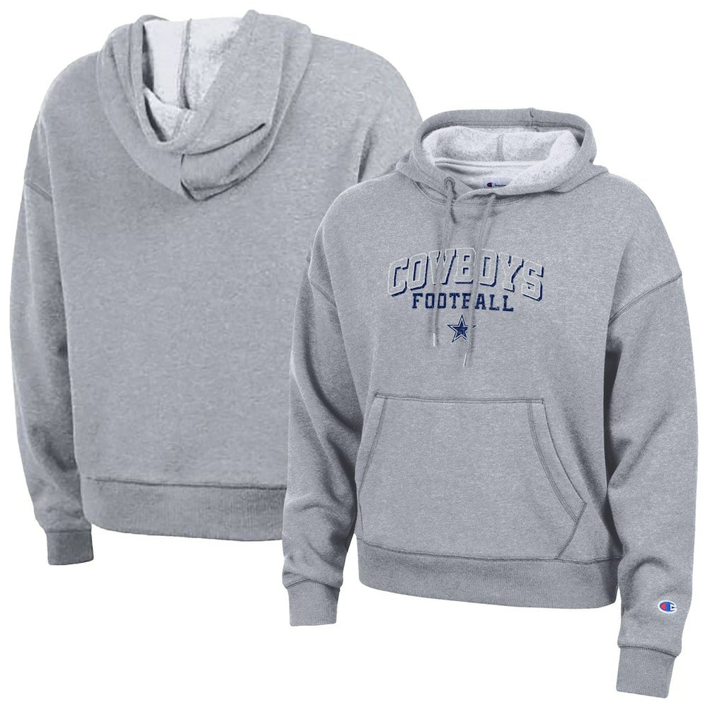 Dallas Cowboys Champion Women's Triumph Tri-Blend Hoodie - Heather Gray sale
