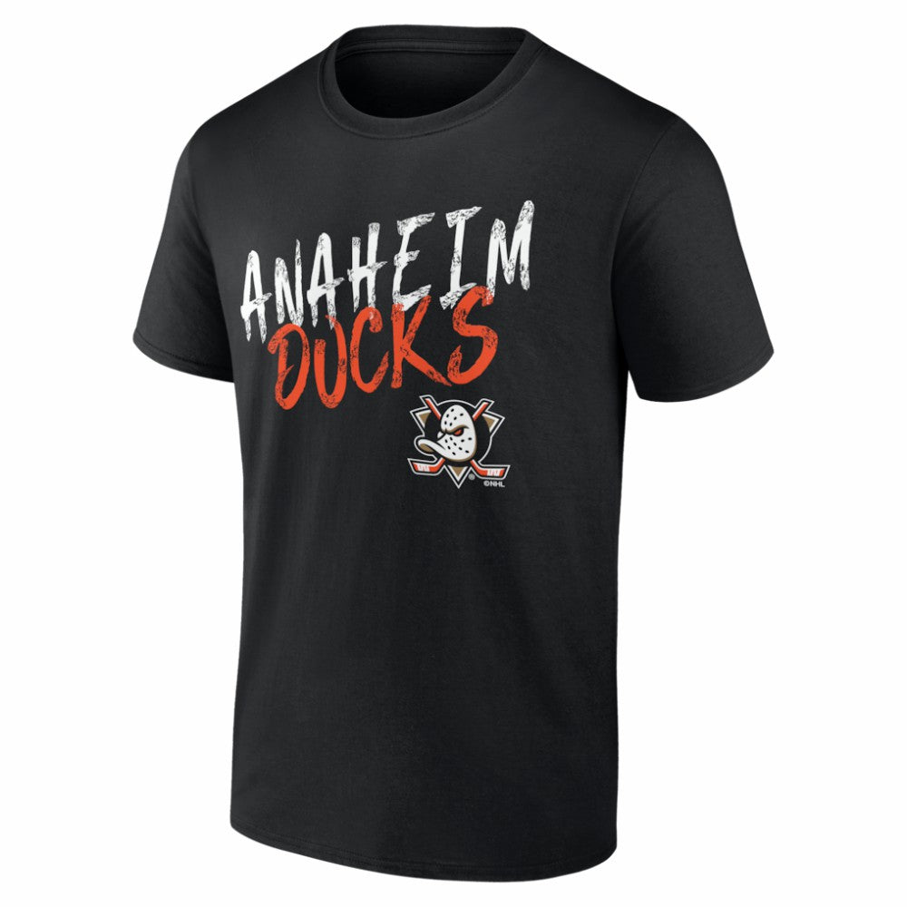 Anaheim Ducks Big & Tall Hustle Personalized Name & Number T-Shirt - Black T-shirts