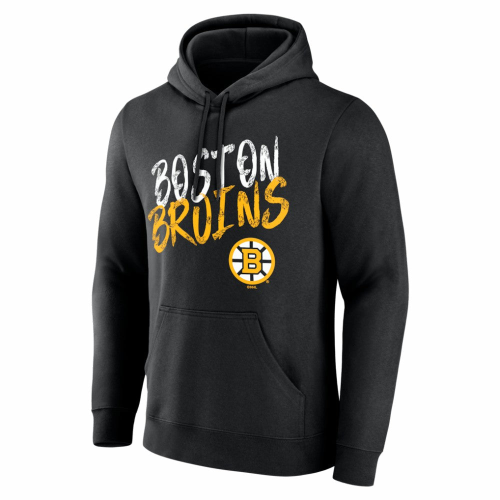 Boston Bruins Hustle Personalized Name & Number Hoodie - Black Hoodies