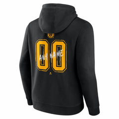 Boston Bruins Hustle Personalized Name & Number Hoodie - Black Hoodies