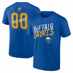 Buffalo Sabres Hustle Personalized Name & Number T-Shirt - Royal T-shirts