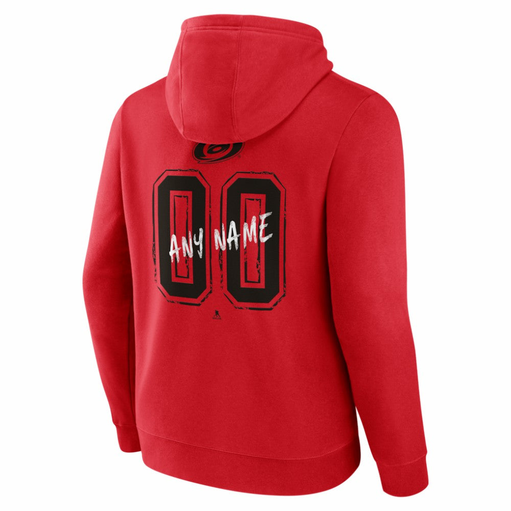 Carolina Hurricanes Hustle Personalized Name & Number Hoodie - Red Hoodies