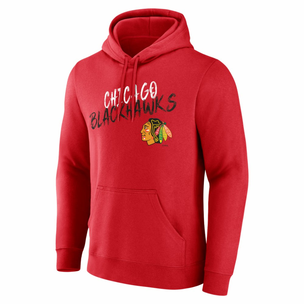 Chicago Blackhawks Hustle Personalized Name & Number Hoodie - Red Hoodies