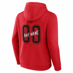 Chicago Blackhawks Hustle Personalized Name & Number Hoodie - Red Hoodies