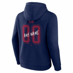 Colorado Avalanche Big & Tall Hustle Personalized Name & Number Hoodie - Navy Hoodies