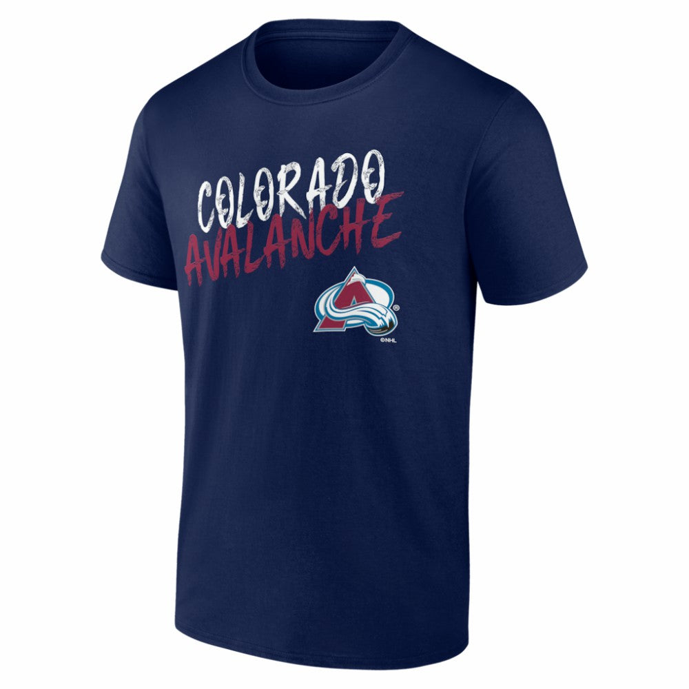 Colorado Avalanche Big & Tall Hustle Personalized Name & Number T-Shirt - Navy T-shirts