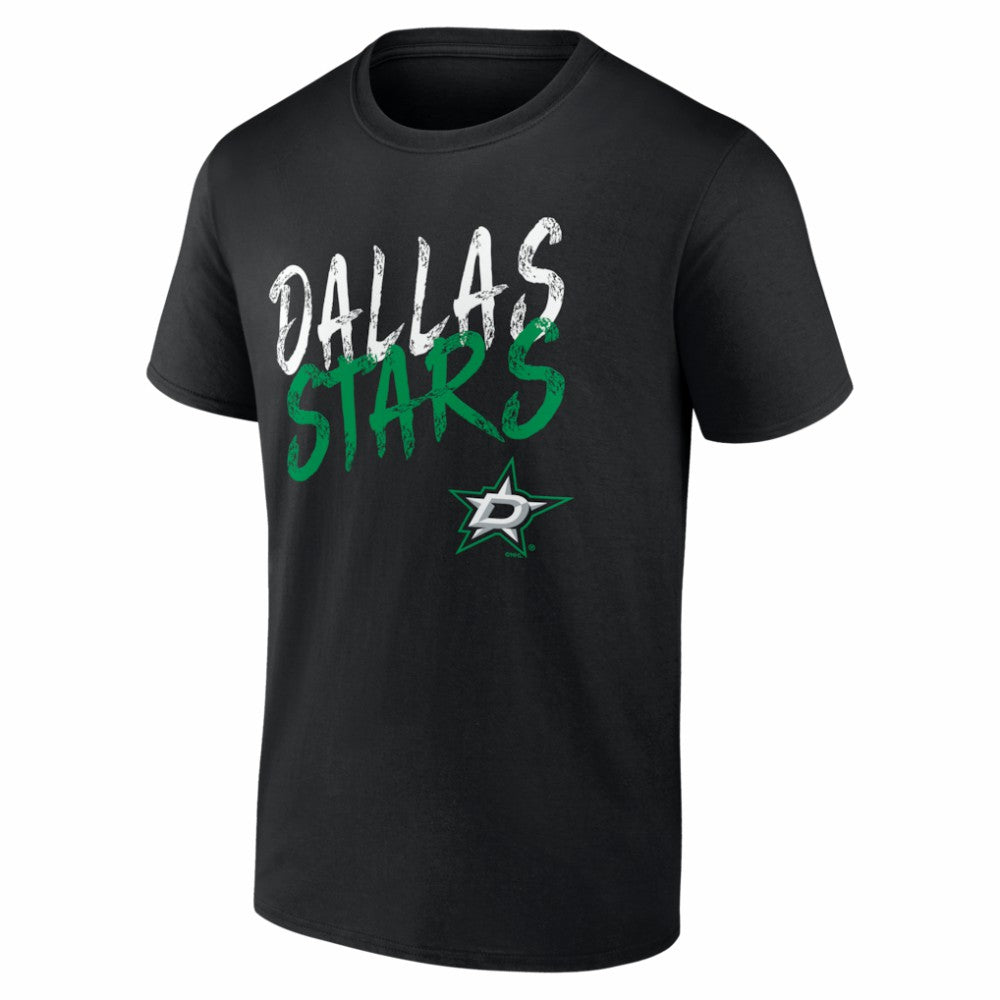 Dallas Stars Big & Tall Hustle Personalized Name & Number T-Shirt - Black T-shirts
