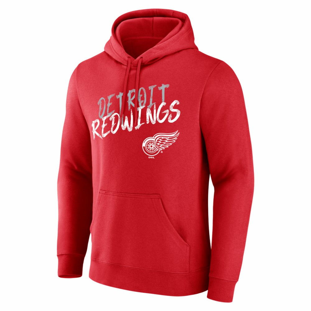 Detroit Red Wings Hustle Personalized Name & Number Hoodie - Red Hoodies