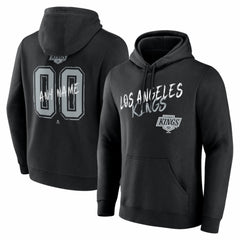Los Angeles Kings Big & Tall Hustle Personalized Name & Number Hoodie - Black Hoodies