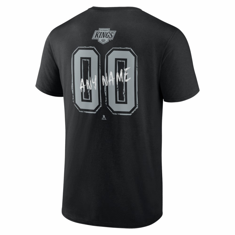 Los Angeles Kings Big & Tall Hustle Personalized Name & Number T-Shirt - Black T-shirts