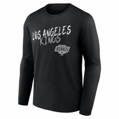 Los Angeles Kings Hustle Personalized Name & Number Long Sleeve T-Shirt - Black T-shirts